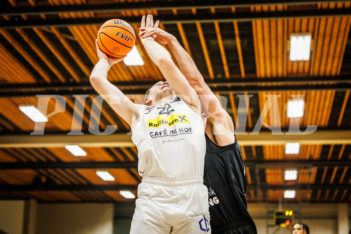 Basketball, Basketball Zweite Liga 2024/25, Grunddurchgang 13.Runde, Mattersburg Rocks, Güssing Blackbirds, Asdren Drew Koka (22)