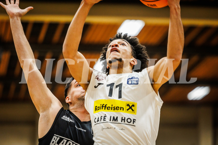 Basketball, Basketball Zweite Liga 2024/25, Grunddurchgang 13.Runde, Mattersburg Rocks, Güssing Blackbirds, Yann Grandperret (11)