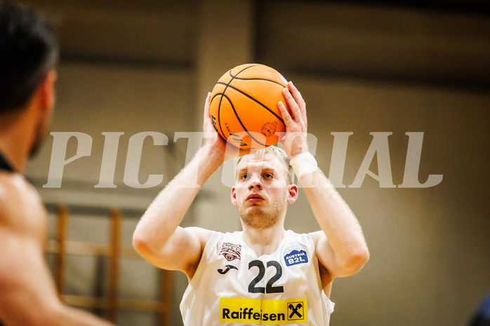 Basketball, Basketball Zweite Liga 2024/25, Grunddurchgang 13.Runde, Mattersburg Rocks, Güssing Blackbirds, Asdren Drew Koka (22)