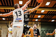 Basketball, Basketball Zweite Liga 2024/25, Grunddurchgang 13.Runde, Mattersburg Rocks, Güssing Blackbirds, Luka Gaspar (15)