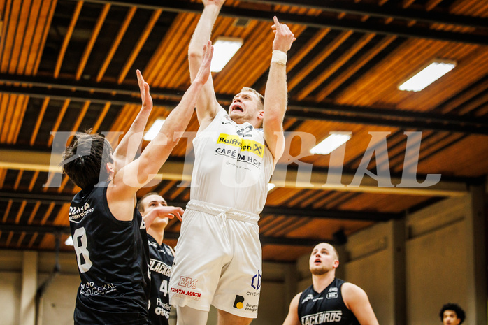 Basketball, Basketball Zweite Liga 2024/25, Grunddurchgang 13.Runde, Mattersburg Rocks, Güssing Blackbirds, Asdren Drew Koka (22)
