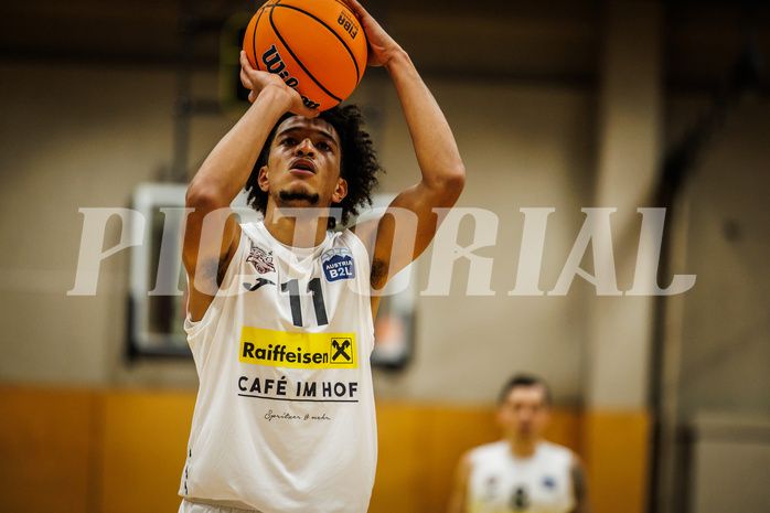 Basketball, Basketball Zweite Liga 2024/25, Grunddurchgang 13.Runde, Mattersburg Rocks, Güssing Blackbirds, Yann Grandperret (11)