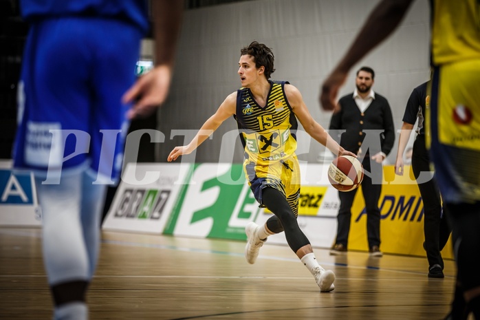 Basketball, ABL 2018/19, Grunddurchgang 18.Runde, UBSC Graz, Oberwart Gunners, Fabian Richter (15)