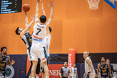 Basketball, Win2Day Superliga 2022/23, Grunddurchgang 8.Runde, Vienna Timberwolves, Gmunden Swans, Daniel Friedrich (6)