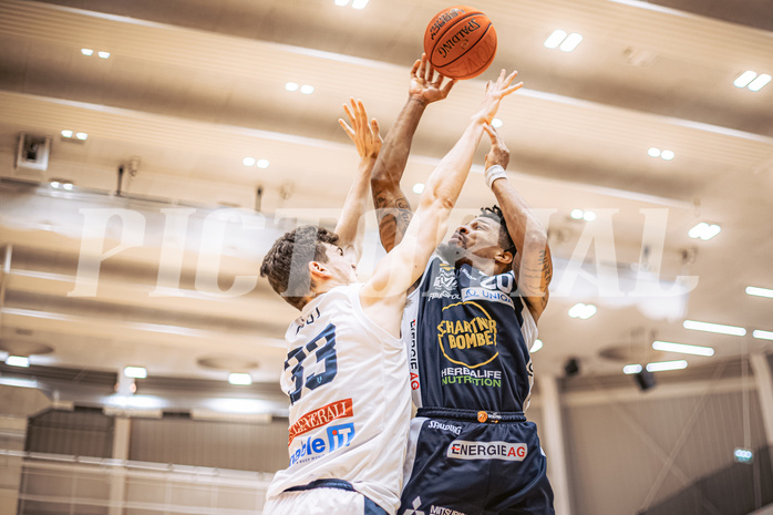 Basketball, Win2Day Superliga 2022/23, Grunddurchgang 8.Runde, Vienna Timberwolves, Gmunden Swans, Urald King (20)