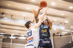 Basketball, Win2Day Superliga 2022/23, Grunddurchgang 8.Runde, Vienna Timberwolves, Gmunden Swans, Urald King (20)