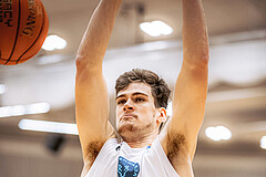 Basketball, Win2Day Superliga 2022/23, Grunddurchgang 8.Runde, Vienna Timberwolves, Gmunden Swans, Chris Vogt (33)