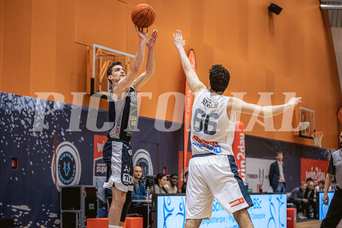 Basketball, Win2Day Superliga 2022/23, Grunddurchgang 8.Runde, Vienna Timberwolves, Gmunden Swans, Benedikt Güttl (7)