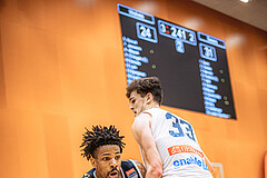 Basketball, Win2Day Superliga 2022/23, Grunddurchgang 8.Runde, Vienna Timberwolves, Gmunden Swans, Urald King (20)