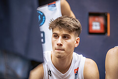 Basketball, Win2Day Superliga 2022/23, Grunddurchgang 8.Runde, Vienna Timberwolves, Gmunden Swans, Jakob Lohr (12)
