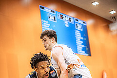 Basketball, Win2Day Superliga 2022/23, Grunddurchgang 8.Runde, Vienna Timberwolves, Gmunden Swans, Urald King (20)
