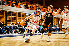 Basketball, win2day Basketball Superliga 2023/224, 5.Qualifikationsrunde, BBC Nord Dragonz, Fürstenfeld Panthers, Petar Cosic (3)