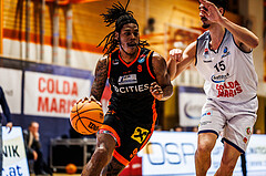 Basketball, win2day Basketball Superliga 2023/224, 5.Qualifikationsrunde, BBC Nord Dragonz, Fürstenfeld Panthers, Alonzo Campbell (9)