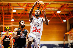 Basketball, win2day Basketball Superliga 2023/224, 5.Qualifikationsrunde, BBC Nord Dragonz, Fürstenfeld Panthers, Austen Awosika (10)