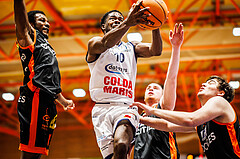 Basketball, win2day Basketball Superliga 2023/224, 5.Qualifikationsrunde, BBC Nord Dragonz, Fürstenfeld Panthers, Austen Awosika (10)