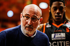 Basketball, win2day Basketball Superliga 2023/224, 5.Qualifikationsrunde, BBC Nord Dragonz, Fürstenfeld Panthers, Flavio Priulla (Head Coach)
