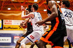 Basketball, win2day Basketball Superliga 2023/224, 5.Qualifikationsrunde, BBC Nord Dragonz, Fürstenfeld Panthers, Alonzo Campbell (9)