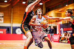 Basketball, win2day Basketball Superliga 2023/224, 5.Qualifikationsrunde, BBC Nord Dragonz, Fürstenfeld Panthers, Lukas Hahn (25)