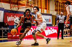 Basketball, win2day Basketball Superliga 2023/224, 5.Qualifikationsrunde, BBC Nord Dragonz, Fürstenfeld Panthers, Hegel Mitchell Augustin (17)