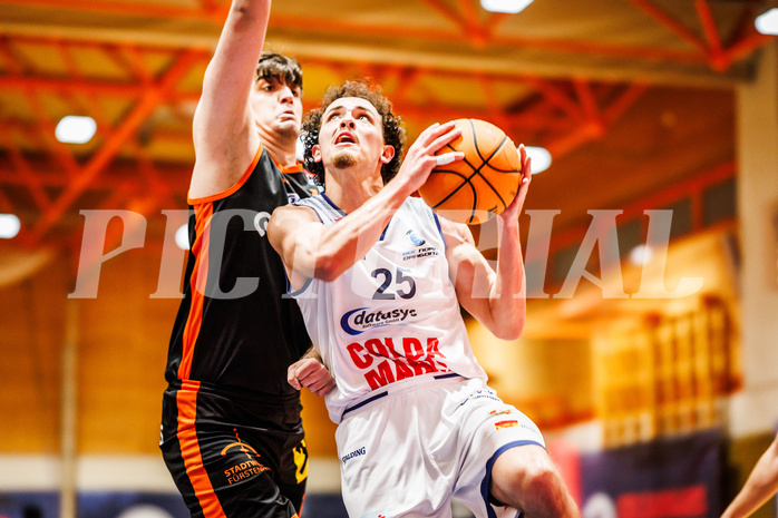 Basketball, win2day Basketball Superliga 2023/224, 5.Qualifikationsrunde, BBC Nord Dragonz, Fürstenfeld Panthers, Lukas Hahn (25)