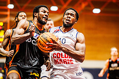 Basketball, win2day Basketball Superliga 2023/224, 5.Qualifikationsrunde, BBC Nord Dragonz, Fürstenfeld Panthers, Austen Awosika (10)