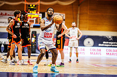 Basketball, win2day Basketball Superliga 2023/224, 5.Qualifikationsrunde, BBC Nord Dragonz, Fürstenfeld Panthers, Austen Awosika (10)