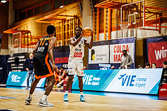 Basketball, win2day Basketball Superliga 2023/224, 5.Qualifikationsrunde, BBC Nord Dragonz, Fürstenfeld Panthers, Austen Awosika (10)