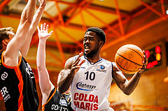 Basketball, win2day Basketball Superliga 2023/224, 5.Qualifikationsrunde, BBC Nord Dragonz, Fürstenfeld Panthers, Austen Awosika (10)