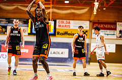 Basketball, win2day Basketball Superliga 2023/224, 5.Qualifikationsrunde, BBC Nord Dragonz, Fürstenfeld Panthers, Alonzo Campbell (9)