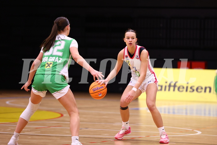 12.01.2025, Graz, Raiffeisen Sportpark, Basketball Damen Superliga 2024/25, Grunddurchgang, 11.Runde, UBSC Graz - UBI Graz,  