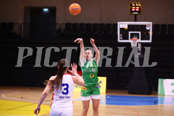 12.01.2025, Graz, Raiffeisen Sportpark, Basketball Damen Superliga 2024/25, Grunddurchgang, 11.Runde, UBSC Graz - UBI Graz,  