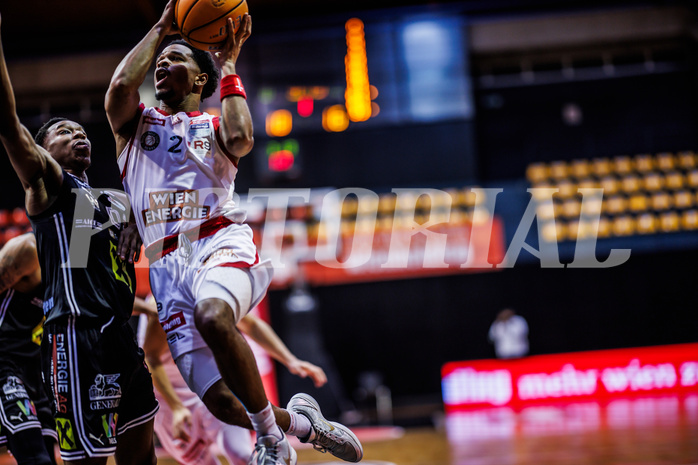 Basketball, Win2Day Superliga 2024/25, Grunddurchgang 17.Runde, BC Vienna, Flyers Wels, Zac Owens (2)