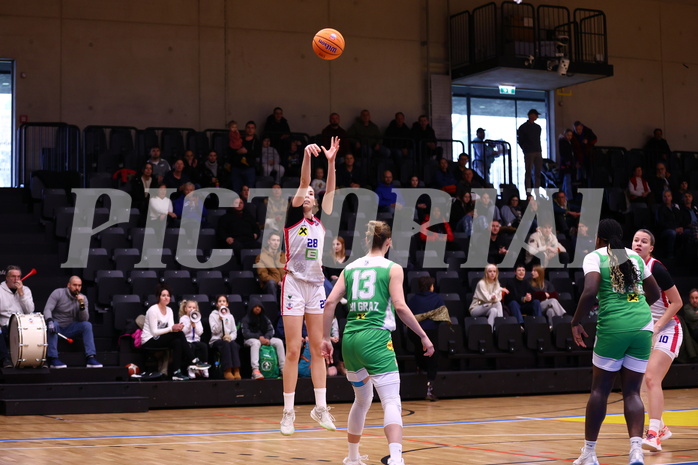 12.01.2025, Graz, Raiffeisen Sportpark, Basketball Damen Superliga 2024/25, Grunddurchgang, 11.Runde, UBSC Graz - UBI Graz,  