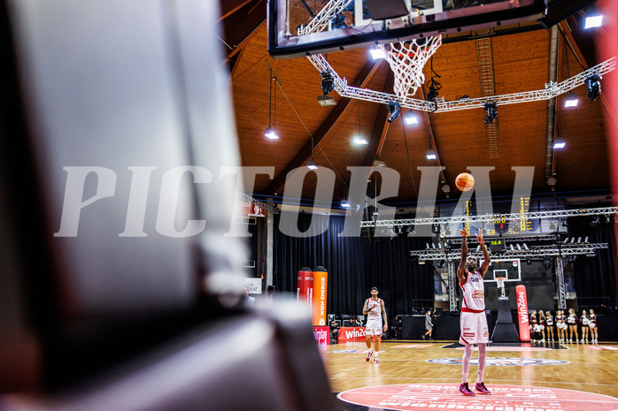 Basketball, Win2Day Superliga 2024/25, Grunddurchgang 17.Runde, BC Vienna, Flyers Wels, Sheriff Seedy Drammeh (0)