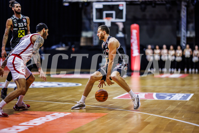 Basketball, Win2Day Superliga 2024/25, Grunddurchgang 17.Runde, BC Vienna, Flyers Wels, Radii Caisin (13)