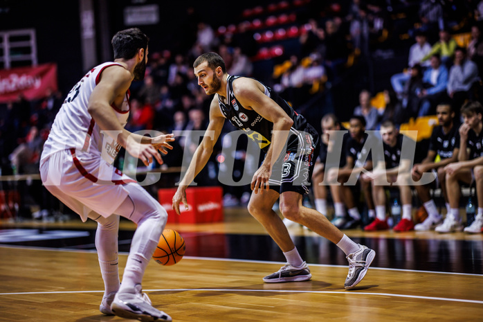 Basketball, Win2Day Superliga 2024/25, Grunddurchgang 17.Runde, BC Vienna, Flyers Wels, Radii Caisin (13)