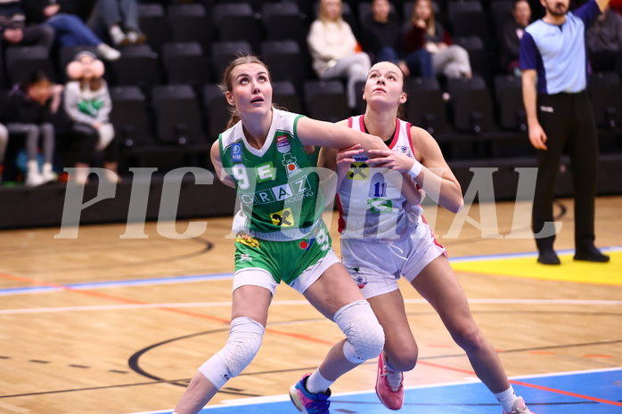 12.01.2025, Graz, Raiffeisen Sportpark, Basketball Damen Superliga 2024/25, Grunddurchgang, 11.Runde, UBSC Graz - UBI Graz,  