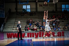 Basketball, ABL 2017/18, Grunddurchgang 35.Runde, Oberwart Gunners, Klosterneuburg Dukes, Fabricio David Vay (11)