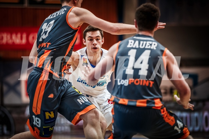 Basketball, ABL 2017/18, Grunddurchgang 35.Runde, Oberwart Gunners, Klosterneuburg Dukes, Jakob Szkutta (4)