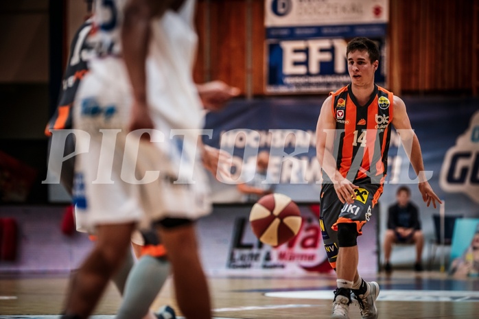 Basketball, ABL 2017/18, Grunddurchgang 35.Runde, Oberwart Gunners, Klosterneuburg Dukes, Valentin Bauer (14)