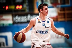 Basketball, ABL 2017/18, Grunddurchgang 35.Runde, Oberwart Gunners, Klosterneuburg Dukes, Jakob Szkutta (4)