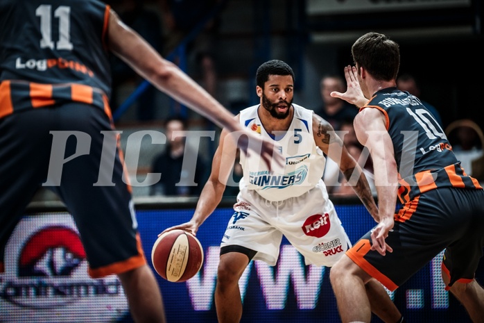 Basketball, ABL 2017/18, Grunddurchgang 35.Runde, Oberwart Gunners, Klosterneuburg Dukes, Jerome Seagears (5)