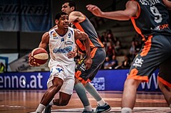 Basketball, ABL 2017/18, Grunddurchgang 35.Runde, Oberwart Gunners, Klosterneuburg Dukes, Gregg Denzel (9)