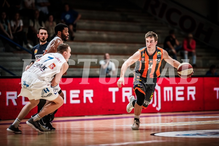 Basketball, ABL 2017/18, Grunddurchgang 35.Runde, Oberwart Gunners, Klosterneuburg Dukes, Valentin Bauer (14)