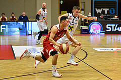 Basketball Superliga 2020/21, Grunddurchgang 8. Runde Flyers Wels vs. BC Vienna, Mustafa Hassan Zadeh (5),Gavrilo Tepic (5),


