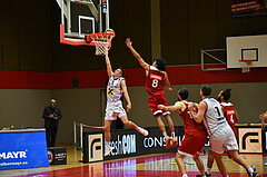 Basketball Superliga 2020/21, Grunddurchgang 8. Runde Flyers Wels vs. BC Vienna, Gavrilo Tepic (5), Alex Robinson (8)


