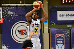 Basketball Superliga 2020/21, Grunddurchgang 8. Runde Flyers Wels vs. BC Vienna, Jarvis Ray (22), Alex Robinson (8),


