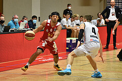 Basketball Superliga 2020/21, Grunddurchgang 8. Runde Flyers Wels vs. BC Vienna, Alex Robinson (8),Jan Raszdevsek (4),


