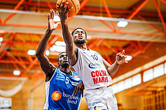 Basketball, win2day Basketball Superliga 2023/224, 09. Qualifikationsrunde, BBC Nord Dragonz, Oberwart Gunners, Austen Awosika (10)