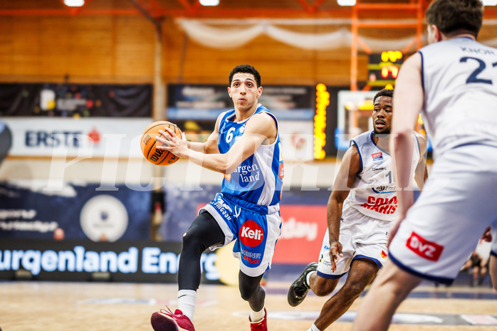 Basketball, win2day Basketball Superliga 2023/224, 09. Qualifikationsrunde, BBC Nord Dragonz, Oberwart Gunners, Magdy Abou-Ahmed (6)